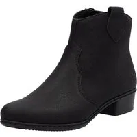 Rieker Westernstiefelette, Stiefelette, Cowboyboots, Blockabsatz, mit Innenreißverschluss