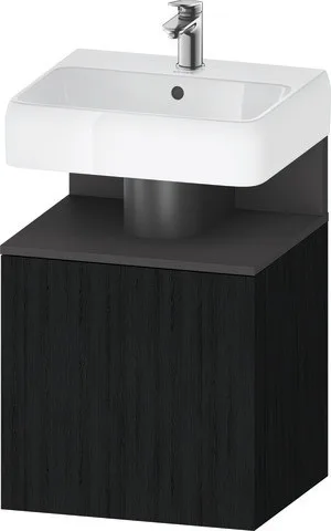 Duravit Qatego Waschtischunterbau wandhängend Eiche Schwarz Matt 490x420x645 mm - QA4077R49160000 QA4077R49160000