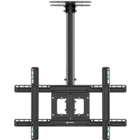 ONKRON TV-Deckenhalterung 32-80 Zoll, bis 68 kg, VESA 100x100-600x400, N1L-B, (bis 80,00 Zoll, schwenkbar, neigbar, höhenverstellbar, Kabelmanagement)