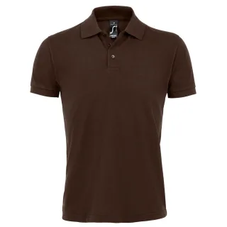 SOLs Mens Prime Pique Plain Short Sleeve Polo Shirt (Schokolade)