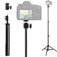 TronicXL 210cm Stativ + Kugelkopf für Kamera Nikon Canon Sony DSLR Kamerastativ Kamerastativ (Höhe 210cm)