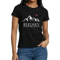 Spreadshirt T-Shirt Bergmadl Wandern Berge Alpen Damen Frauen T-Shirt (1-tlg)