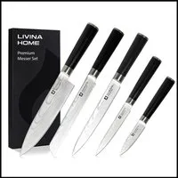 LIVINA HOME Messer-Set Set Kochmesser, Messerset - 5-tlg. Küchenmesser Set (5-tlg), als 5er oder 6er-Set erhältlich, Geschenkbox, Oster Deal Sale!