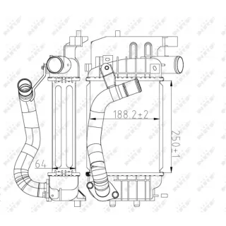 NRF Ladeluftk?hler Toyota Yaris P9 1,4 D-4D