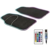 CarComfort Auto-Fußmatten Autoteppich Ambiente LED (2 St)