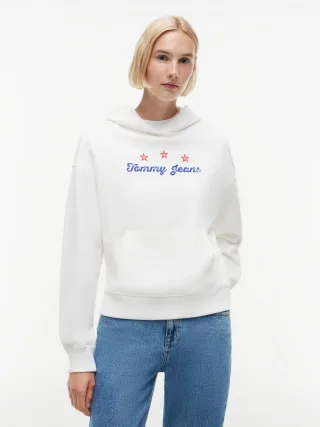Tommy Jeans (PVH Group) - TJW BXY STAR NOVELTY HWK Ecru - Gr. - M