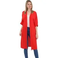 malito more than fashion Cardigan malito Damen Kimono 2342 Kimono Sommer Strand Cover up mit extraweiten Ärmeln Einheitsgröße