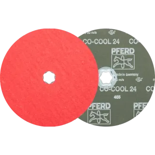 PFERD TOOLS COMBICLICK Keramikkorn Fiberscheibe für Edelstahl - 64193302