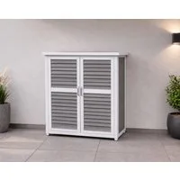 Leco Garten-Geräteschrank Gartenschrank Aufbewahrungsschrank Mehrzweckschrank MOMO, BxT: 87x47 cm, Holz, Tannenholz