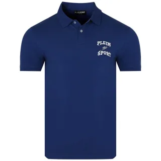 Marineblaues Poloshirt Mit Kleinem Logo Von Plein Sport