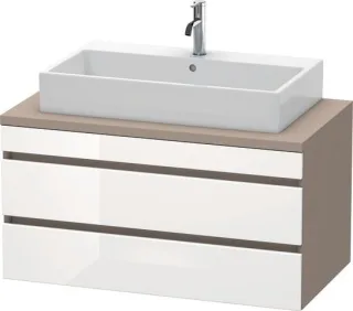 Duravit DuraStyle Konsolenwaschtischunterbau wandhängend Weiß & Basalt Hochglanz & Matt 1000x548x512 DS531902243