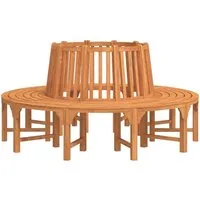 vidaXL Gartenbank Baumbank Rund Ø208 cm Massivholz Eukalyptus (1-St)