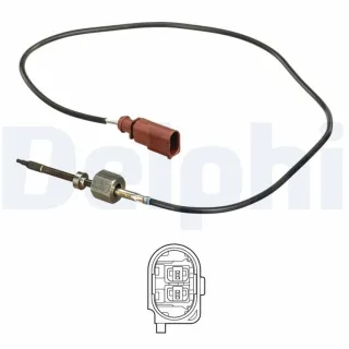 Delphi Abgastemperatursensor VW Crafter 2,5 TDI TS30252