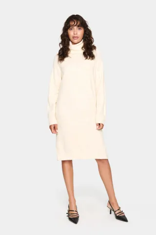 Kleid Gerade Passform white