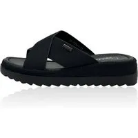 Nowaland Damen Pantoletten mit gekreuzten Riemen – Leichte Sommer Slides Pantolette Minimalistisch, leicht gepolstert, flexibel & bequem