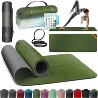KESSER Yogamatte, Gymnastikmatte + Tragegurt rutschfest TPE Yogamatte gepolstert