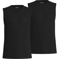 s.Oliver T-Shirt ärmelloses Shirt Flammgarn, Jersey, Logo, leger, sportlich