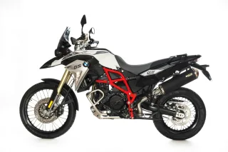 Sport Auspuff BOS Oval Edition BLACK Edelstahl für BMW F 800 GS /Adventure Bj. 2008-2016 EURO-3 ABE