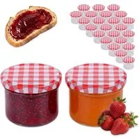 relaxdays Marmeladenglas Einmachgläser Set 220 ml Twist Off, Glas, 25er Pack