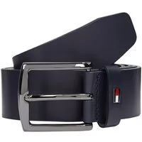 Tommy Hilfiger Ledergürtel DENTON 3.5 cm breit EXT Einfachdornschließe, Metalllogo