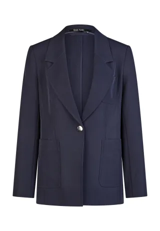Marc Aurel - Balzer mit sportivem Stepp navy - Gr. - 46