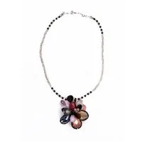 COLLEZIONE ALESSANDRO Kette mit Anhänger Hanami, geschliffene Glasperlen
