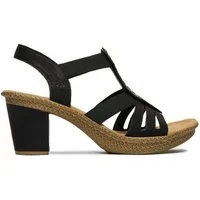 Rieker Rieker Damen-Sandalen Schwarz 66526-00 Sandale