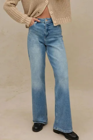 Weite Komfort-Denim-Jeans