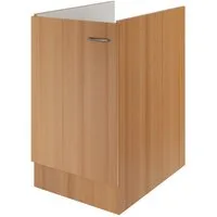 Flex-Well Spülenunterschrank Spülenunterschrank ohne Arbeitsplatte - 50 cm breit - Buche – Namu