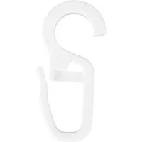Bestlivings Gardinenstange, 1-läufig, Faltenleghaken - weiß - 9mm, Gardinenring (silber) Ø40mm , Gardinenringe Ø40mm inkl. Faltenleghaken