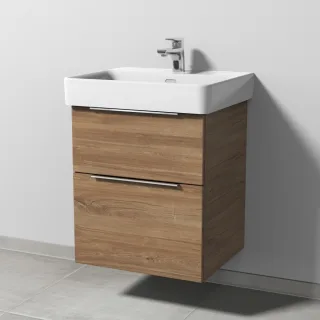 Sanipa 3way Waschtischunterbau zu Laufen Pro S Waschtisch mit 2 Auszügen, Eiche-Kansas UM76559