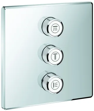 Grohe 3-fach Unterputzventil Grohtherm SmartControl 29127 eckig FMS chrom, 29127000 29127000