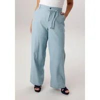 Aniston PLUS Weite Jeans mit elastischen Bund