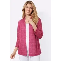 Sieh an! Strickjacke Strickjacke 3/4-Arm Ajour