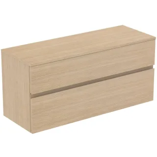 Ideal Standard Waschtischunterschrank Finesse o.Ausschnitt 1202x440x558mm 2 Auszüge Eiche weiss, E34 E3421US