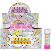 LG-Imports Seifenblasenspielzeug 24 Stück Seifenblasen Einhorn 30 ml mit Kugelspiel im Deckel