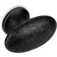 SO-TECH® Möbelknopf Möbelknauf MARCUS BA 16 mm schwarz antik vintage, Küchenknopf Knopf Knauf - incl. Schraube
