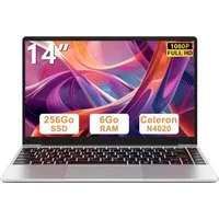 bvate B5 Laptop, 14 Zoll, N4020, 6GB RAM, 256GB/64GB SSD Notebook Notebook (35 cm/14 Zoll, Celeron N4020 N4020, Celeron N4020, 6 GB, 256 GB SSD, 180° Drehung/Low Blue Light-Zertifizierung/Deutsche Tastaturaufkleber)