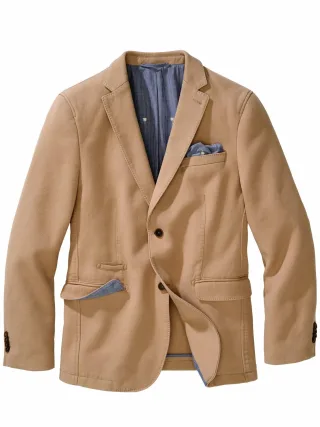 Mey & Edlich Herren Drillich-Sakko Beige 100 % Baumwolle