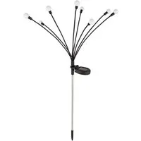 GLOBO LIGHTING LED Solarleuchte SOLAR, LED fest integriert, Warmweiß, Solarlampe für Garten, Toller Lichteffekt, mit Erdspieß