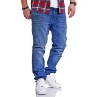 Jack & Jones Regular-fit-Jeans CLARK JJARIS Original Denim Hose mit Stretch Herren Clark Jeans Regular Fit Hose