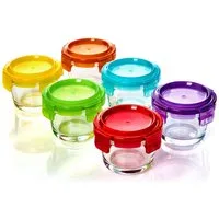 Klarstein Frischhaltedose Babygläser 6er-Set, Glas