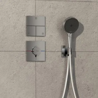 hansgrohe ShowerSelect Comfort E Thermostat 15575000 Unterputz, für 1 Verbraucher und einen zusätzlichen Abgang, chrom