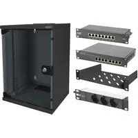 25,4 cm (10") Set 2 B 9HE, IT-Schrank schwarz, 9 Höheneinheiten