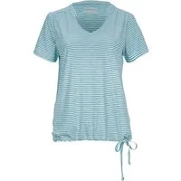 Killtec T-Shirt WMN TSHRT F Gestreiftes, schnelltrocknendes Funktionsshirt mit verstellbarem Saum
