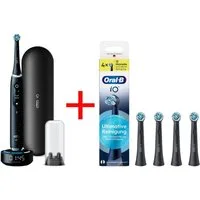 Oral-B Elektrische Zahnbürste iO 10, Aufsteckbürsten: 5 St., Magnet-Technologie, iOsense, 7 Putzmodi, Farbdisplay & Lade-Reiseetui