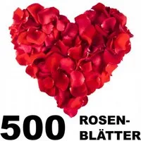 Kunstblume 500 Rosenblätter Rosenblüten Blütenblätter Hochzeit Deko weiß o. rot, Gravidus