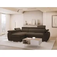 MIRJAN24 Ecksofa Boston Mini, mit Bettkasten und Schlaffunktion, mit Einstellbare Kopfstützen, L-Form, 255x170x85-98 cm