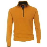 Redmond Troyer REDMOND Casual Herren Strick-Troyer Comfort Baumwolle Gelb