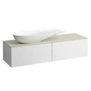 LAUFEN Waschtischunterschrank und Waschtischplatte ALESSI 500x1600x370 H4313440972601